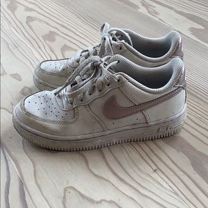 Little boy size 13 Nike white sneakers